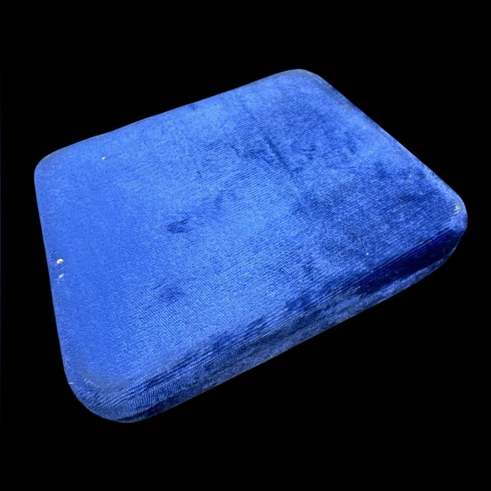 Vintage Art Deco Originals By Carla Blue Velvet Jewelry Box
